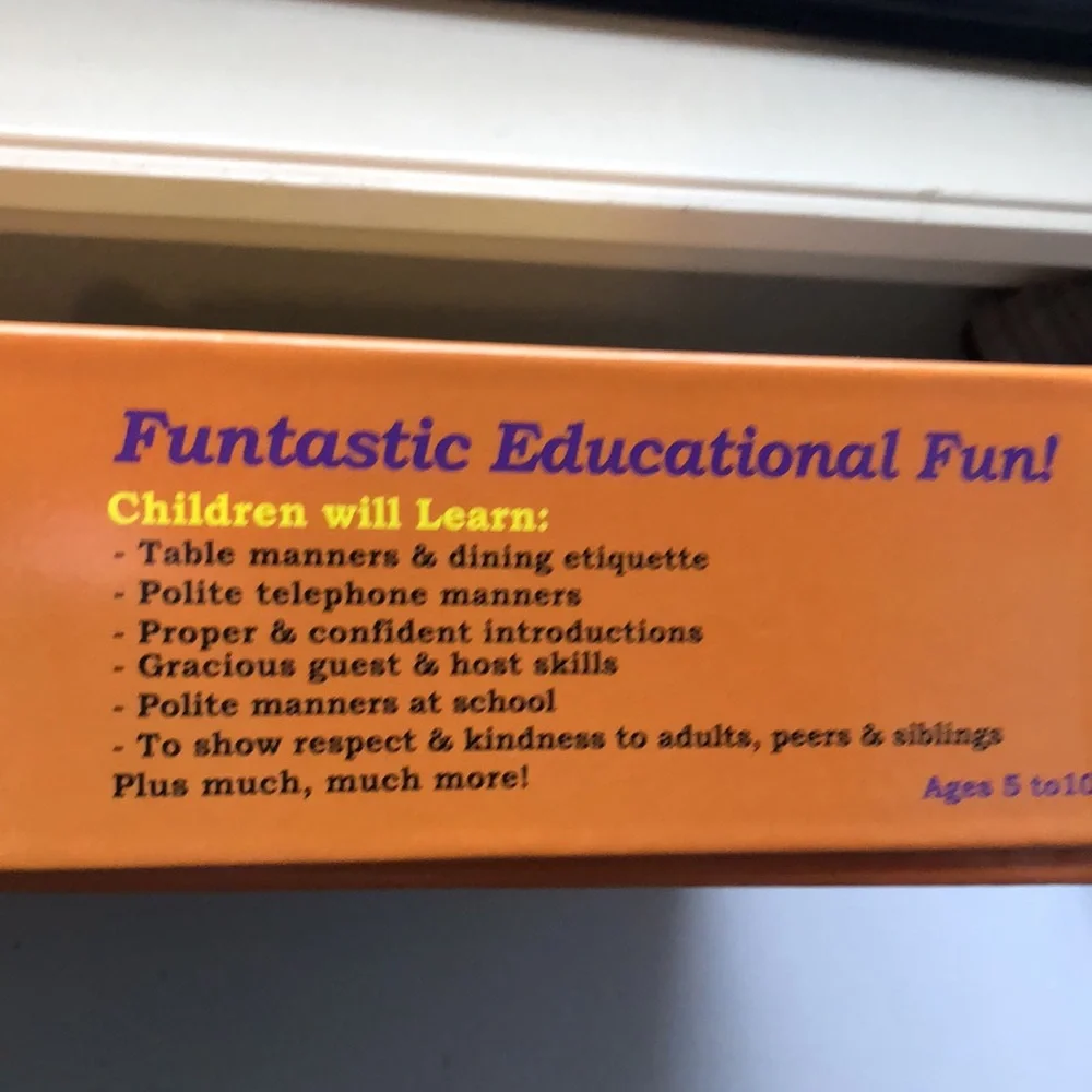 New Children’s Board Game Blunders Manners Game For Kids Ages 5-10